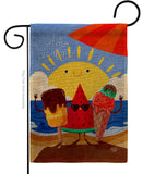 Summer Buddy - Fun In The Sun Summer Vertical Impressions Decorative Flags HG192453 Made In USA