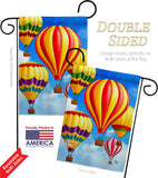 Hot Air Balloon Mass - Fun In The Sun Summer Vertical Impressions Decorative Flags HG192536 Made In USA