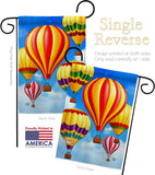 Hot Air Balloon Mass - Fun In The Sun Summer Vertical Impressions Decorative Flags HG192536 Made In USA