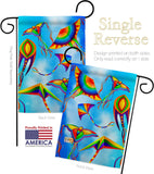 Kite in Sky - Fun In The Sun Summer Vertical Impressions Decorative Flags HG192538 Made In USA