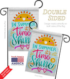 Time To Shine - Fun In The Sun Summer Vertical Impressions Decorative Flags HG192656 Made In USA