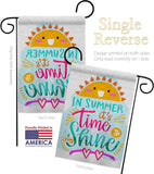 Time To Shine - Fun In The Sun Summer Vertical Impressions Decorative Flags HG192656 Made In USA