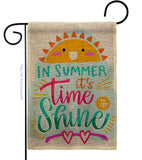 Time To Shine - Fun In The Sun Summer Vertical Impressions Decorative Flags HG192656 Made In USA