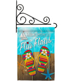 Better in Flip Flops - Fun In The Sun Summer Vertical Impressions Decorative Flags HG106003 Made In USA