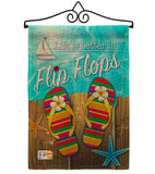 Better in Flip Flops - Fun In The Sun Summer Vertical Impressions Decorative Flags HG106003 Made In USA