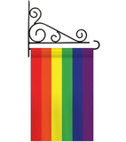 Rainbow - Fun In The Sun Summer Vertical Applique Decorative Flags HG106020