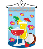 Cool Day - Fun In The Sun Summer Vertical Applique Decorative Flags HG106047