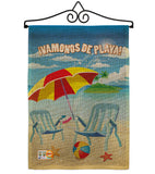 Vamonos de Playa - Fun In The Sun Summer Vertical Impressions Decorative Flags HG106057S Made In USA