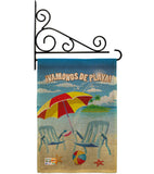 Vamonos de Playa - Fun In The Sun Summer Vertical Impressions Decorative Flags HG106057S Made In USA