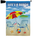 Life's a Beach - Fun In The Sun Summer Vertical Impressions Decorative Flags HG106057 Imported