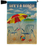 Life's a Beach - Fun In The Sun Summer Vertical Impressions Decorative Flags HG106057 Imported