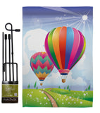 Balloon Festival - Fun In The Sun Summer Vertical Impressions Decorative Flags HG106058 Made In USA