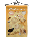 Welcome Shells - Fun In The Sun Summer Vertical Impressions Decorative Flags HG106059 Imported