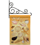 Welcome Shells - Fun In The Sun Summer Vertical Impressions Decorative Flags HG106059 Imported