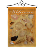 Welcome Shells - Fun In The Sun Summer Vertical Impressions Decorative Flags HG106059 Imported