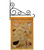 Welcome Shells - Fun In The Sun Summer Vertical Impressions Decorative Flags HG106059 Imported