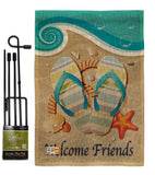 Sunny Friends - Fun In The Sun Summer Vertical Impressions Decorative Flags HG106060 Made In USA