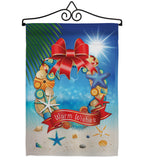 Summer Wreath - Fun In The Sun Summer Vertical Impressions Decorative Flags HG106062 Made In USA