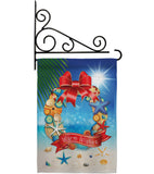 Summer Wreath - Fun In The Sun Summer Vertical Impressions Decorative Flags HG106062 Made In USA