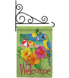 Welcome Tropical - Fun In The Sun Summer Vertical Impressions Decorative Flags HG106066 Made In USA