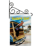 Beach Wagon - Fun In The Sun Summer Vertical Impressions Decorative Flags HG106068 Made In USA