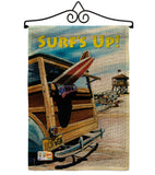 Beach Wagon - Fun In The Sun Summer Vertical Impressions Decorative Flags HG106068 Made In USA