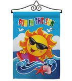 Fun in the Sun - Fun In The Sun Summer Vertical Impressions Decorative Flags HG106069 Made In USA