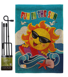 Fun in the Sun - Fun In The Sun Summer Vertical Impressions Decorative Flags HG106069 Made In USA