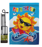 Fun in the Sun - Fun In The Sun Summer Vertical Impressions Decorative Flags HG106069 Made In USA