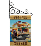 Surfer Girl - Fun In The Sun Summer Vertical Impressions Decorative Flags HG106073 Made In USA