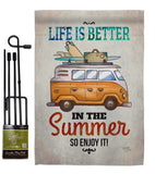 Better in Summer - Fun In The Sun Summer Vertical Impressions Decorative Flags HG106077 Made In USA