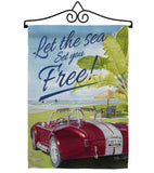 Set You Free - Fun In The Sun Summer Vertical Impressions Decorative Flags HG106078 Made In USA