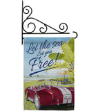 Set You Free - Fun In The Sun Summer Vertical Impressions Decorative Flags HG106078 Made In USA