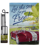 Set You Free - Fun In The Sun Summer Vertical Impressions Decorative Flags HG106078 Made In USA