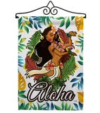 Hula Girl - Fun In The Sun Summer Vertical Impressions Decorative Flags HG106083 Made In USA