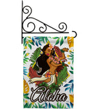 Hula Girl - Fun In The Sun Summer Vertical Impressions Decorative Flags HG106083 Made In USA