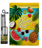 Fruity Summer Time - Fun In The Sun Summer Vertical Impressions Decorative Flags HG106085 Made In USA