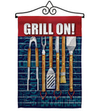 Grill On - Fun In The Sun Summer Vertical Impressions Decorative Flags HG106086 Made In USA