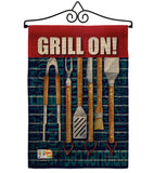 Grill On - Fun In The Sun Summer Vertical Impressions Decorative Flags HG106086 Made In USA