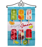 Sweet Popsicles - Fun In The Sun Summer Vertical Impressions Decorative Flags HG106090 Made In USA