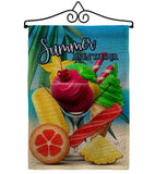 Summer In The Air - Fun In The Sun Summer Vertical Impressions Decorative Flags HG106097 Made In USA