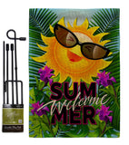 Joyful Sun - Fun In The Sun Summer Vertical Impressions Decorative Flags HG106098 Made In USA