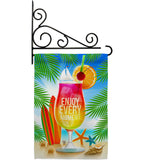 Enjoy Every Moment - Fun In The Sun Summer Vertical Impressions Decorative Flags HG106101 Made In USA