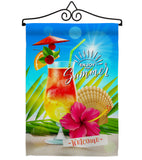 Summer Welcome - Fun In The Sun Summer Vertical Impressions Decorative Flags HG106102 Made In USA