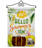 Oh Summer - Fun In The Sun Summer Vertical Impressions Decorative Flags HG106105 Made In USA