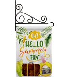 Oh Summer - Fun In The Sun Summer Vertical Impressions Decorative Flags HG106105 Made In USA