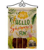 Oh Summer - Fun In The Sun Summer Vertical Impressions Decorative Flags HG106105 Made In USA