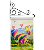 Escape Hot Air Balloon - Fun In The Sun Summer Vertical Impressions Decorative Flags HG106112 Made In USA