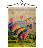 Escape Hot Air Balloon - Fun In The Sun Summer Vertical Impressions Decorative Flags HG106112 Made In USA