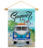 Splash Into - Fun In The Sun Summer Vertical Impressions Decorative Flags HG106115 Made In USA